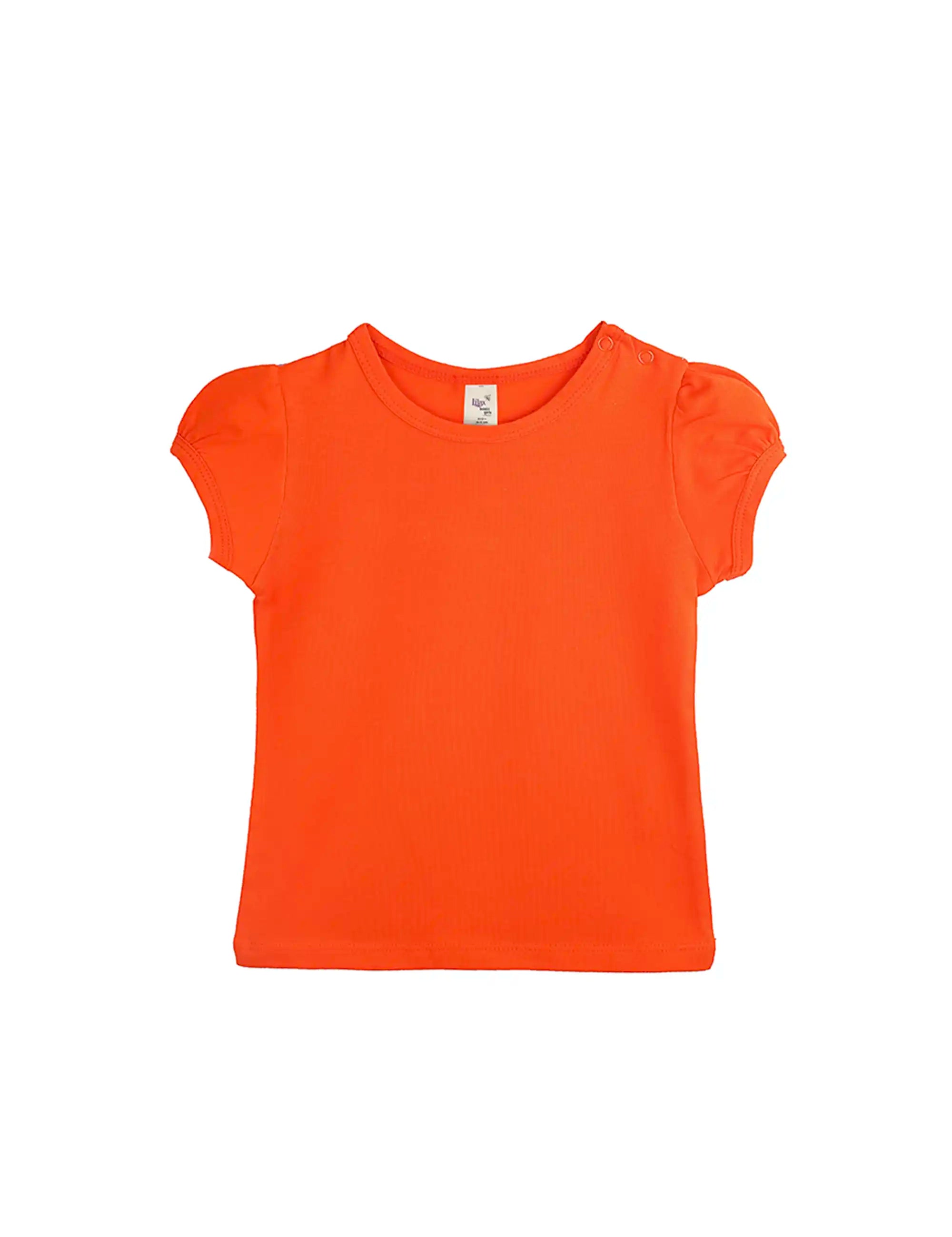 Baby Girls' Basic T-Shirt Short Sleeve Crewneck Tee