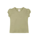 Baby Girls' Basic T-Shirt Short Sleeve Crewneck Tee