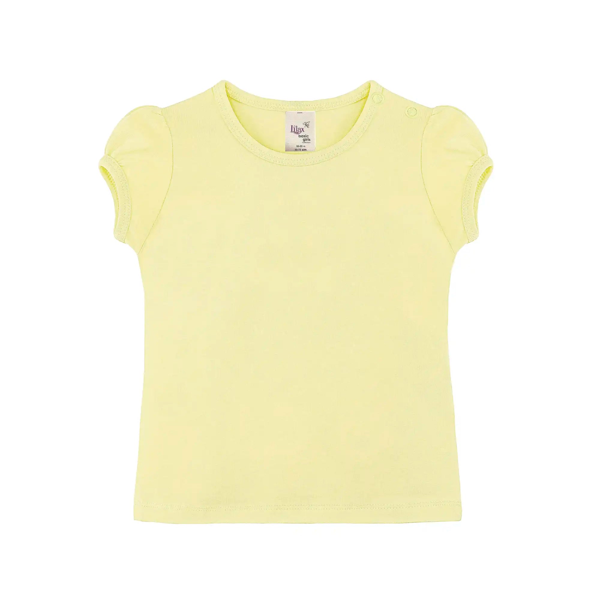 Baby Girls' Basic T-Shirt Short Sleeve Crewneck Tee
