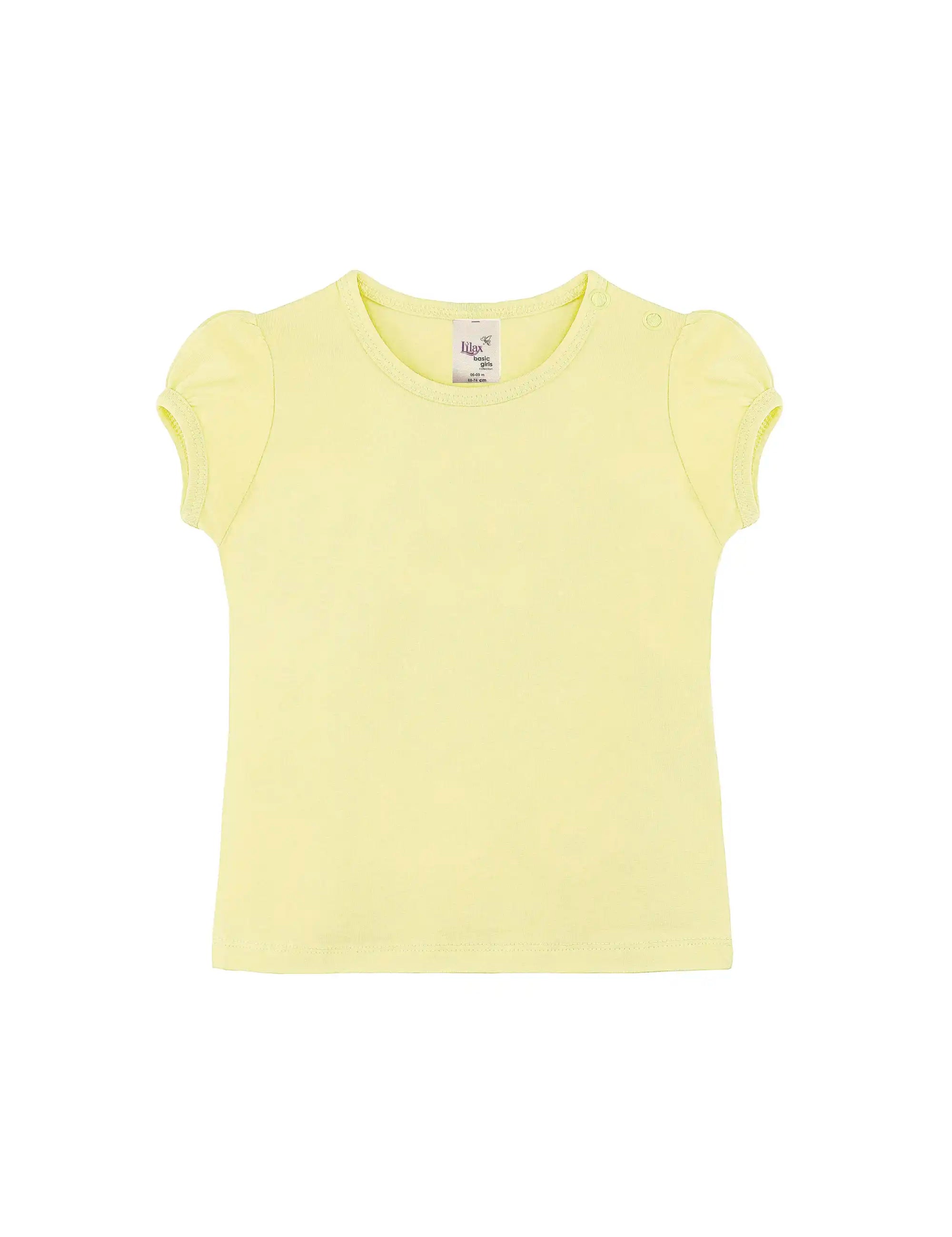 Baby Girls' Basic T-Shirt Short Sleeve Crewneck Tee