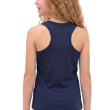 Girls' Soft Solid Cotton Blend Racerback Tank Top