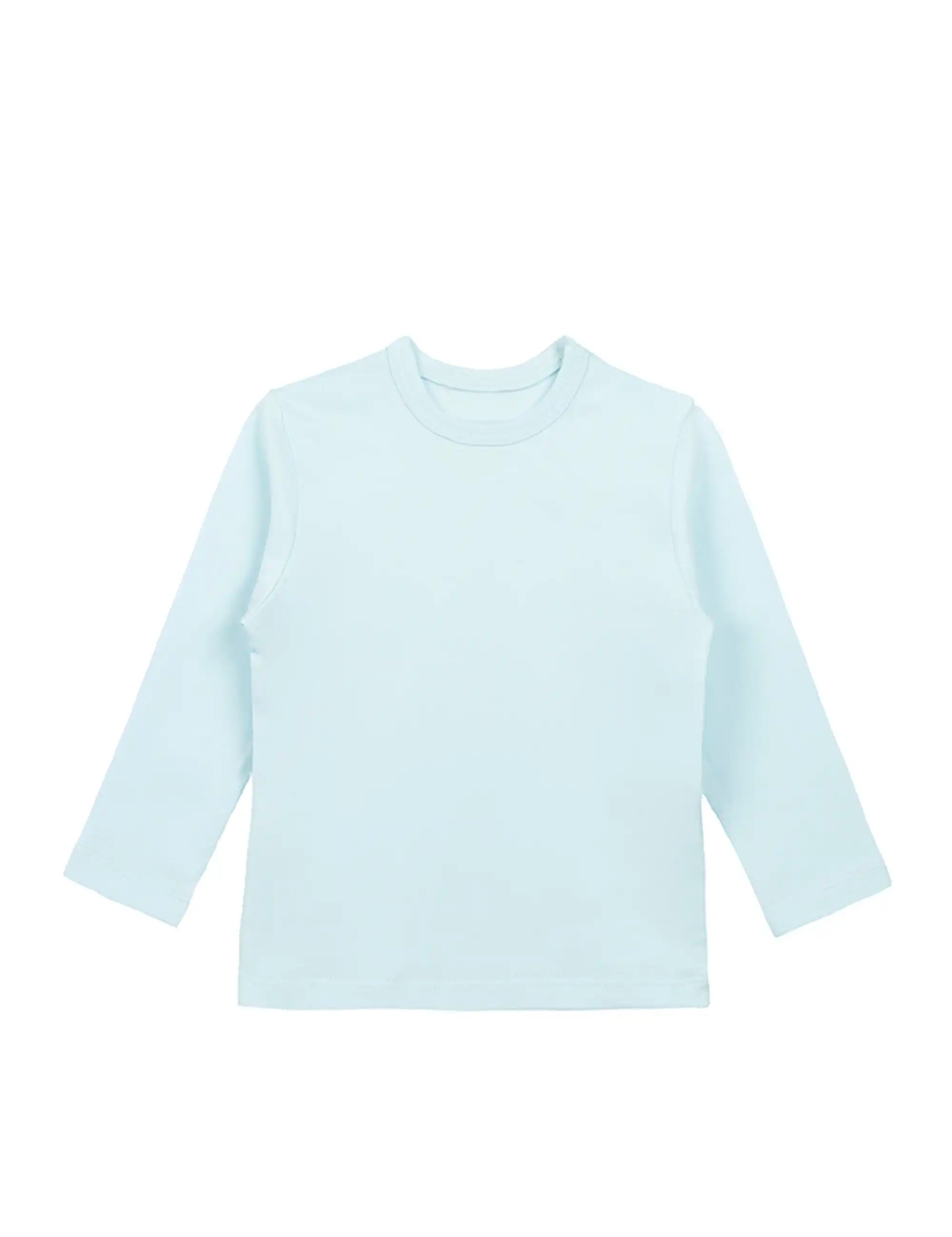 Lilax Girls' Basic Long Sleeve Round Neck Cotton T-Shirt
