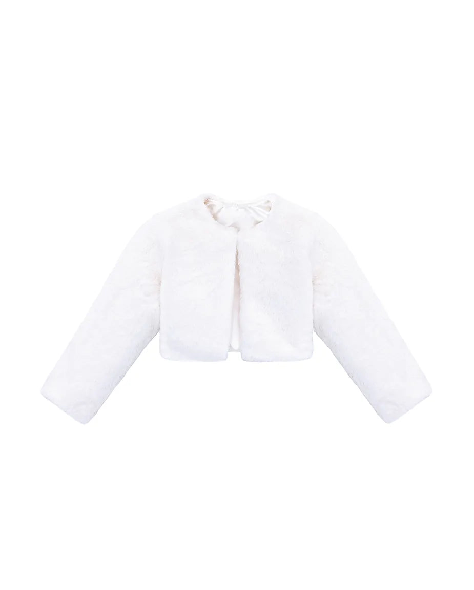 Girls Cozy Crewneck Bolero Cardigan
