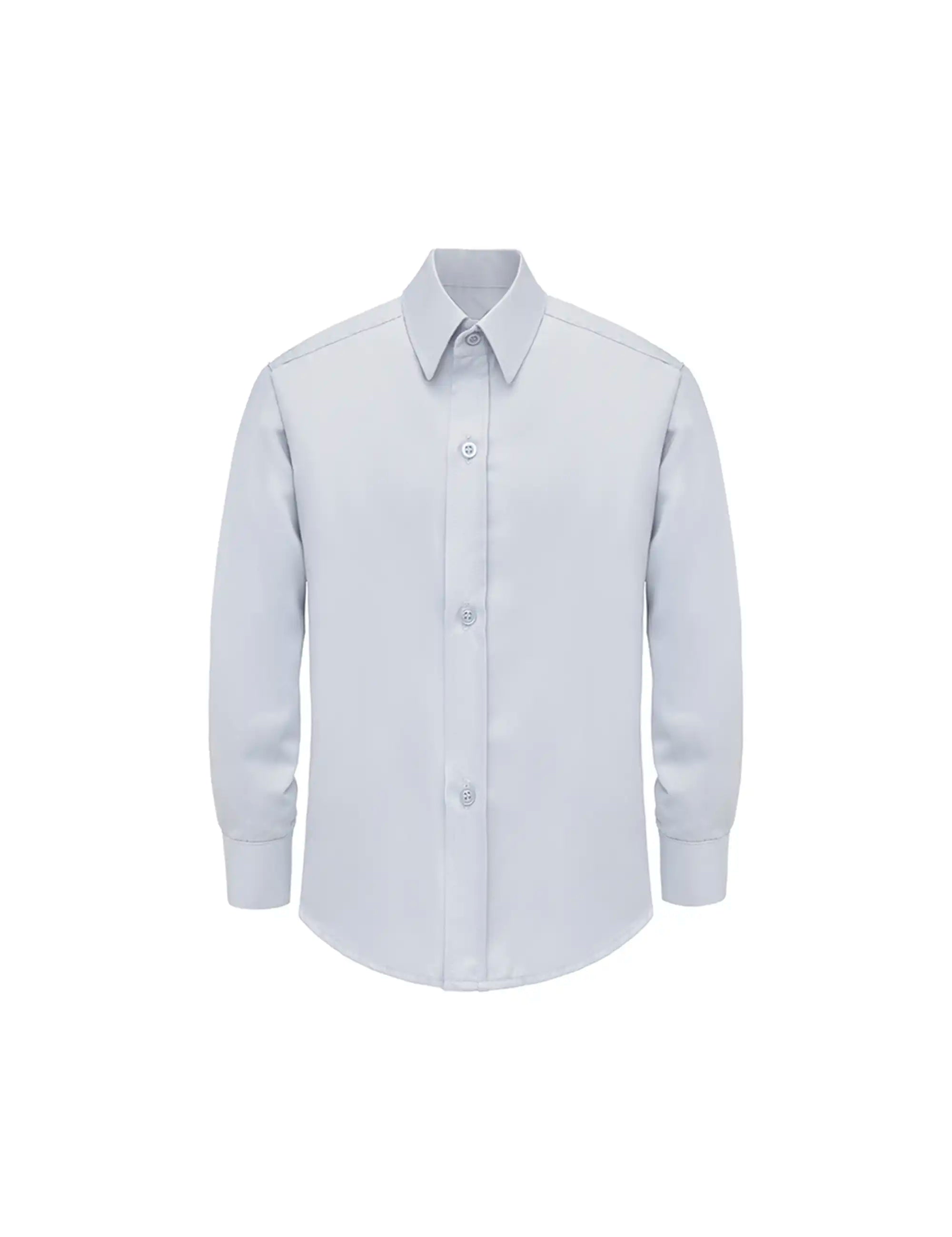 Boys' Button Down Shirt Solid Long Sleeve Dress Shirt