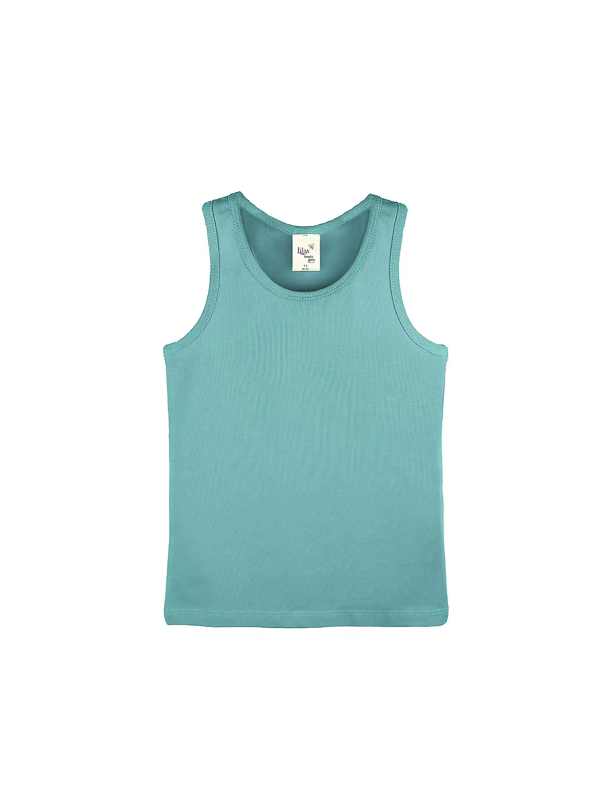 Girls' Soft Solid Cotton Blend Racerback Tank Top