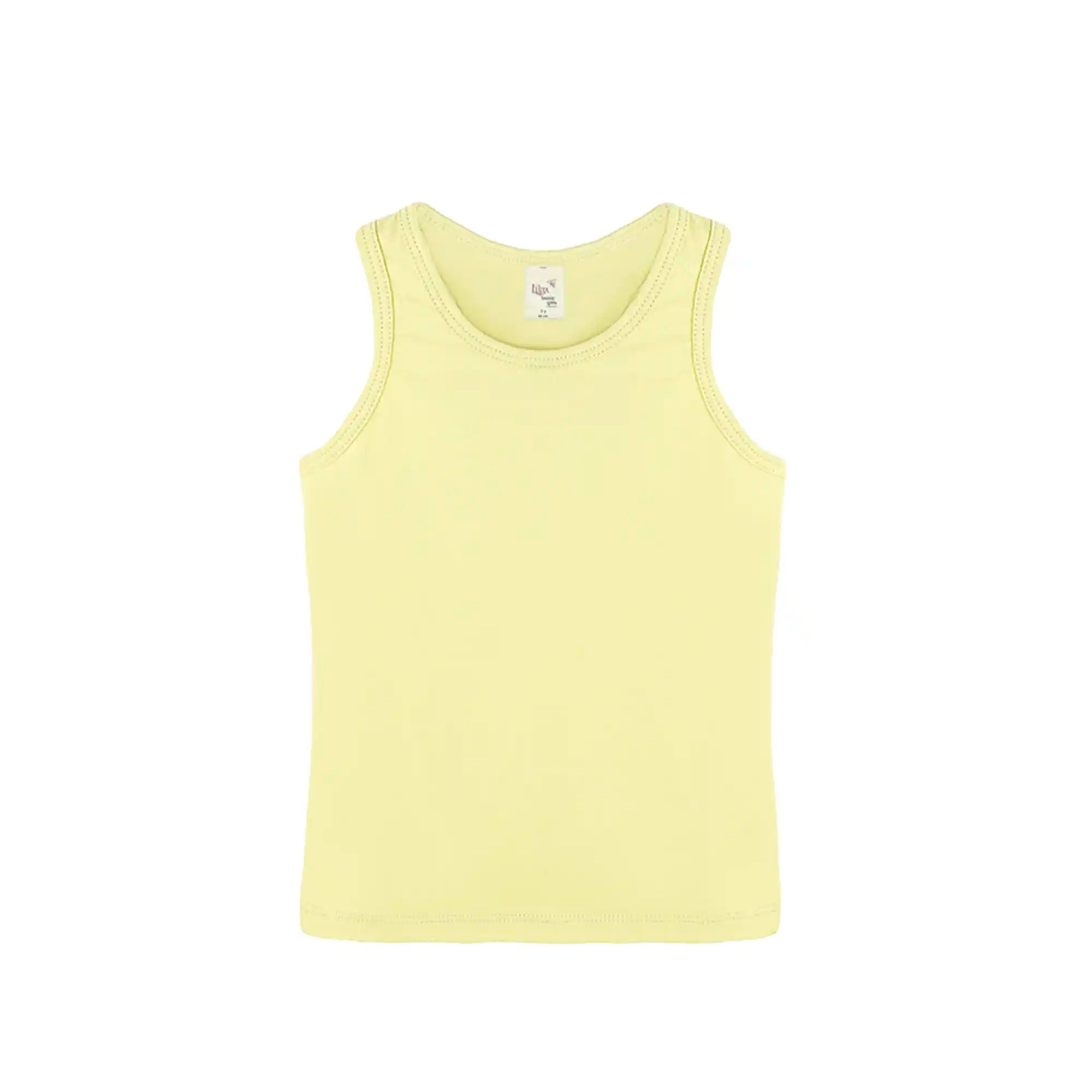 Girls' Soft Solid Cotton Blend Racerback Tank Top