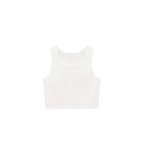 Girls' Double Lined Sleeveless Basic Crop Tank Top