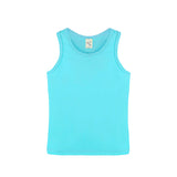 Girls' Soft Solid Cotton Blend Racerback Tank Top