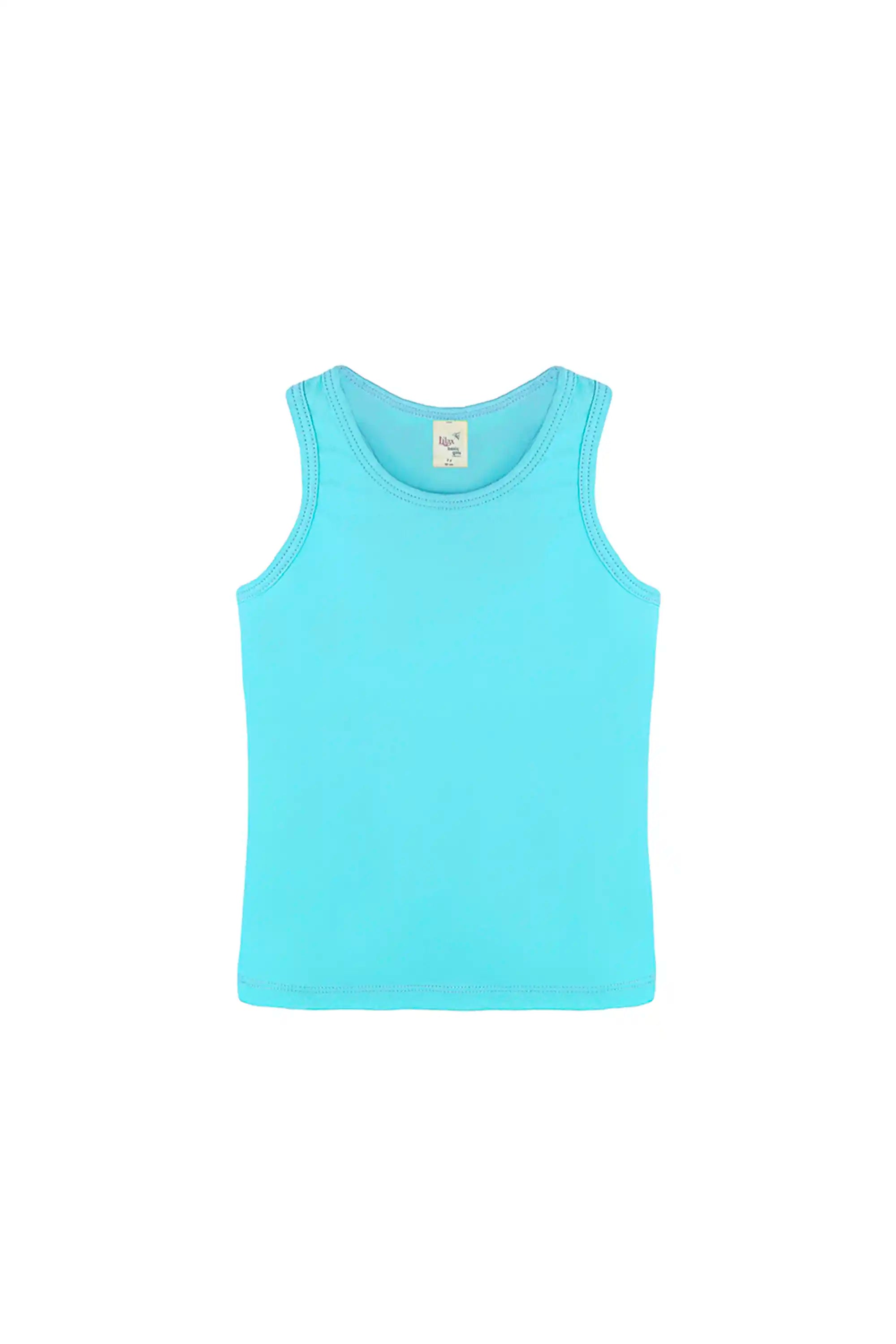 Girls' Soft Solid Cotton Blend Racerback Tank Top