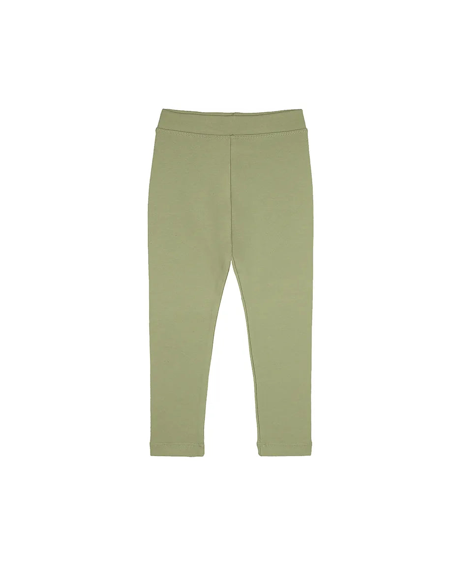 Little Girls Basic Solid Full Length Cotton Soft Legging