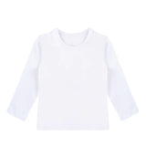 Little Girls Cotton Long Sleeve Basic Crewneck T-Shirt