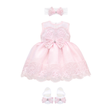 Newborn Lace Tulle Princess Gown Set