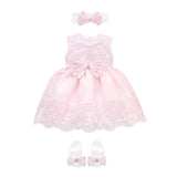 Newborn Lace Tulle Princess Gown Set