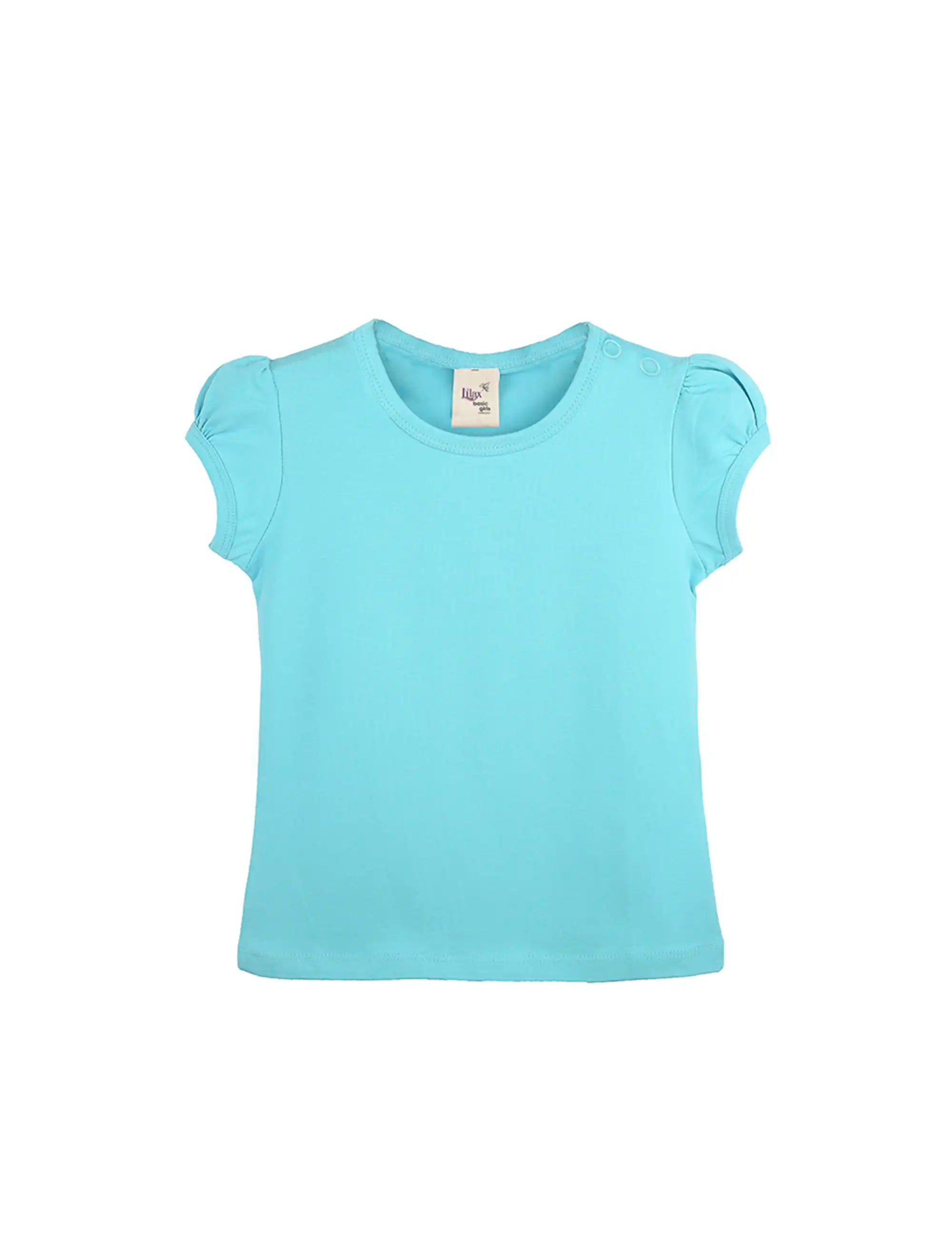 Baby Girls' Basic T-Shirt Short Sleeve Crewneck Tee