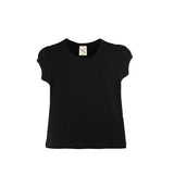 Girls' Basic Cotton T-Shirt  Short Puff Sleeve Crewneck / Toddler