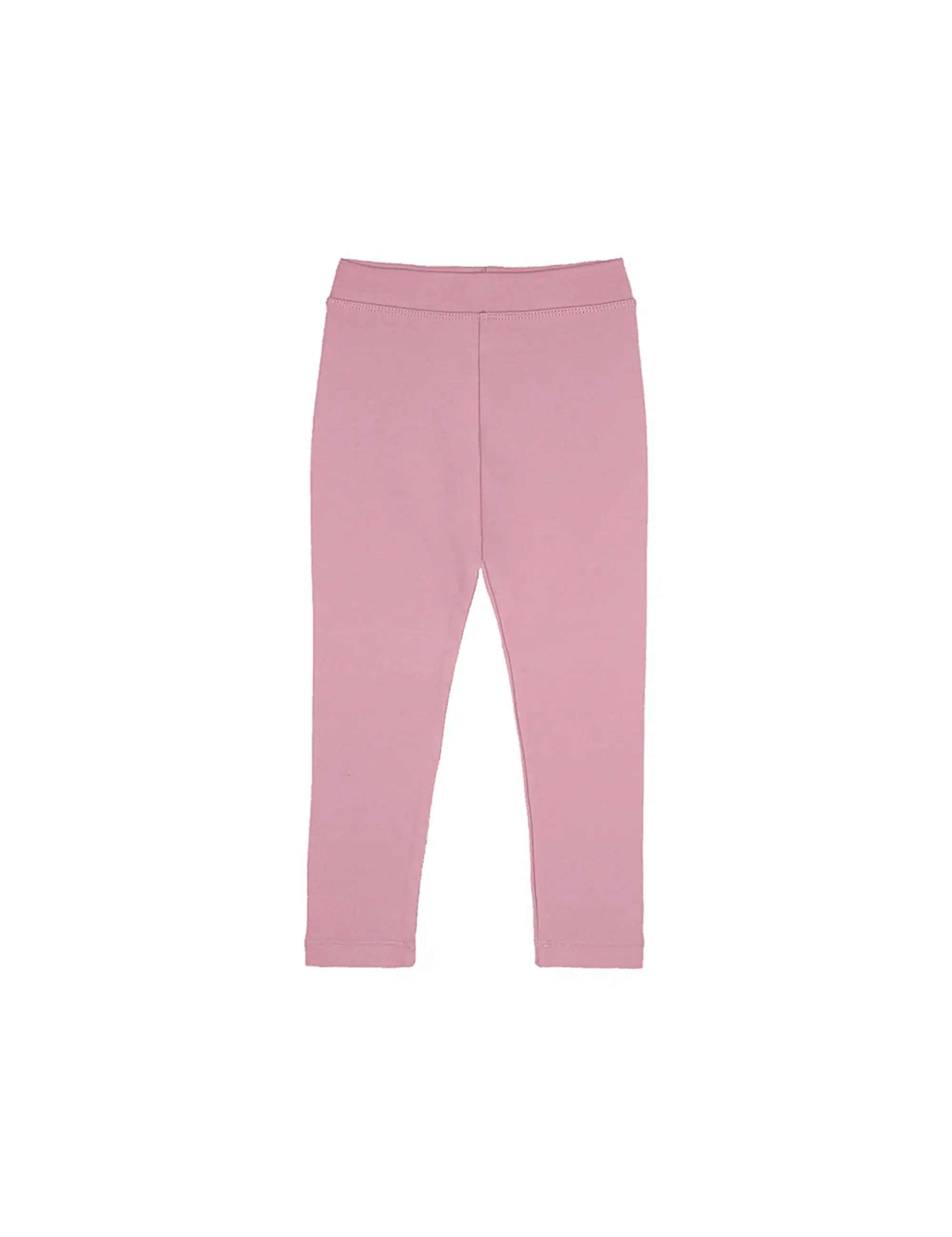 Girls' Basic Solid Full Length Cotton Soft Leggings