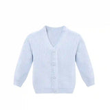 Lilax Little Boys Basic Long Sleeve V-Neck Classic Knit Cardigan Sweater