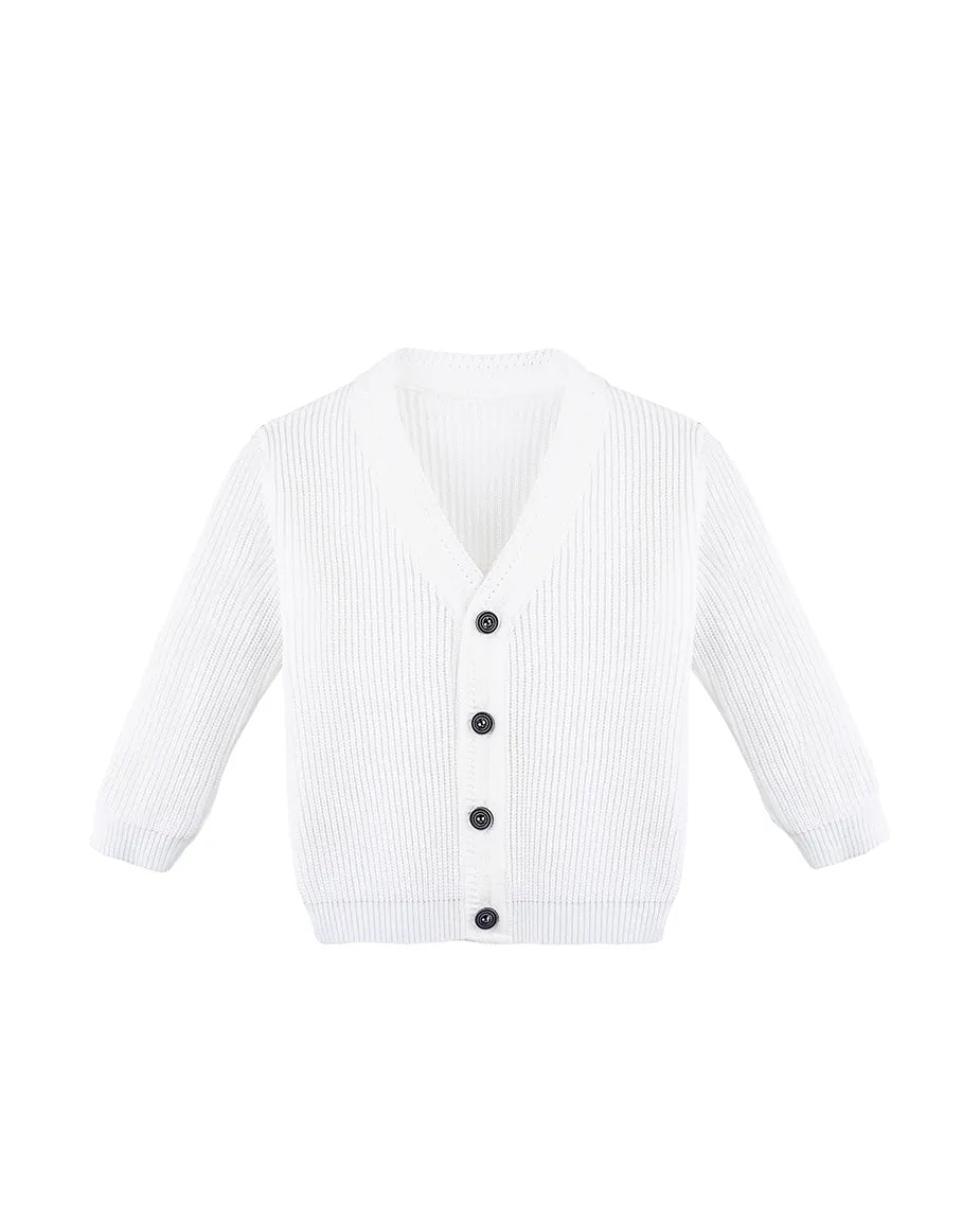 Boys Classic Knit V-Neck Cardigan Sweater