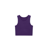 Girls' Double Lined Sleeveless Basic Crop Tank Top