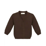 Lilax Little Boys Basic Long Sleeve V-Neck Classic Knit Cardigan Sweater