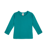 Baby Cotton Long Sleeve Basic Crewneck T-Shirt