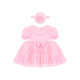 Baby Girls' Lace Floral Embroidered Dress, Christening Baptism Dress