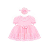 Baby Girls' Baptism Lace Floral Embroidered Dress