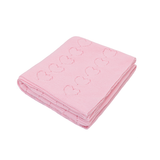 Baby Girl Cotton Knit Heart Receiving Blanket