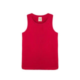 Girls' Soft Solid Cotton Blend Racerback Tank Top