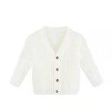 Lilax Little Boys Basic Long Sleeve V-Neck Classic Knit Cardigan Sweater