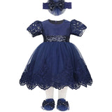 Baby Girl Lace Princess 4 Piece Deluxe Set