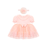 Baby Girls' Lace Floral Embroidered Dress, Christening Baptism Dress