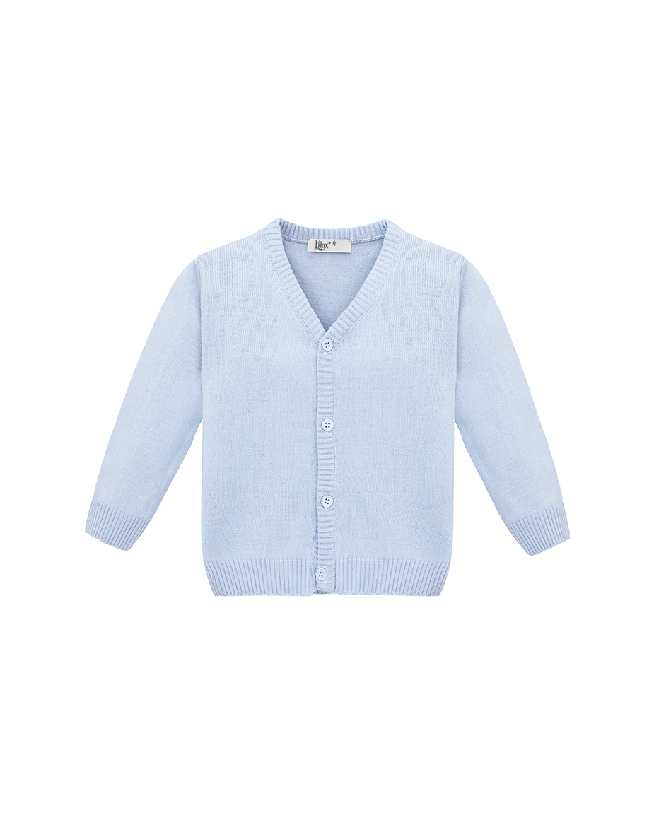 Toddler & Little Boys Knit V-Neck Button-Down Cardigan Sweater