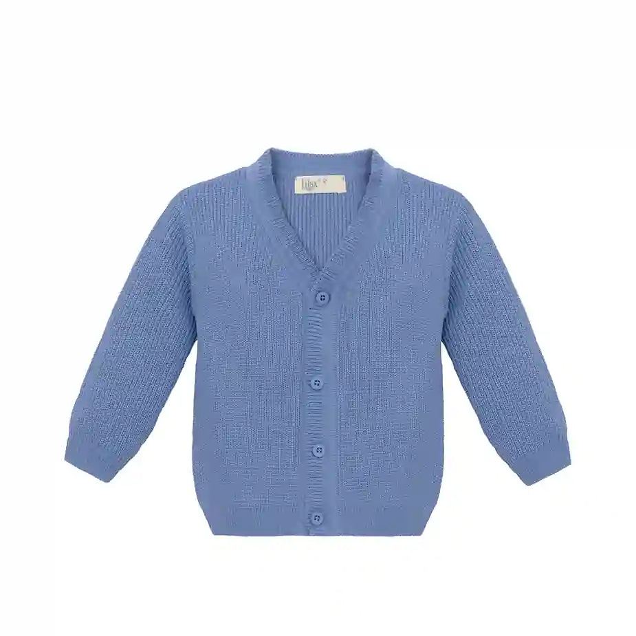 Little Boys Basic Long Sleeve V-Neck Classic Knit Cardigan Sweater