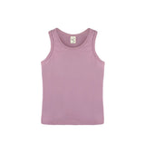 Girls' Soft Solid Cotton Blend Racerback Tank Top