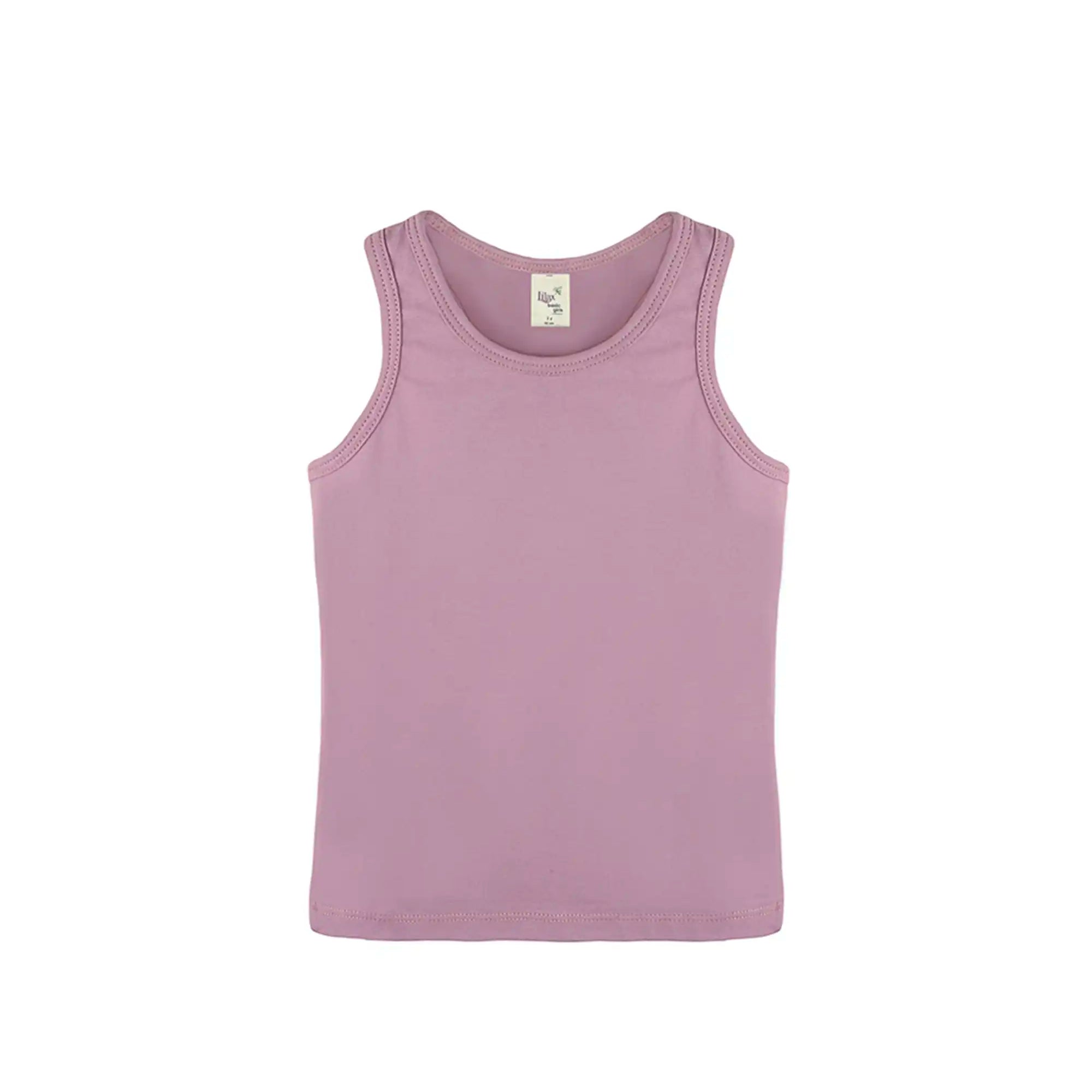 Girls' Soft Solid Cotton Blend Racerback Tank Top