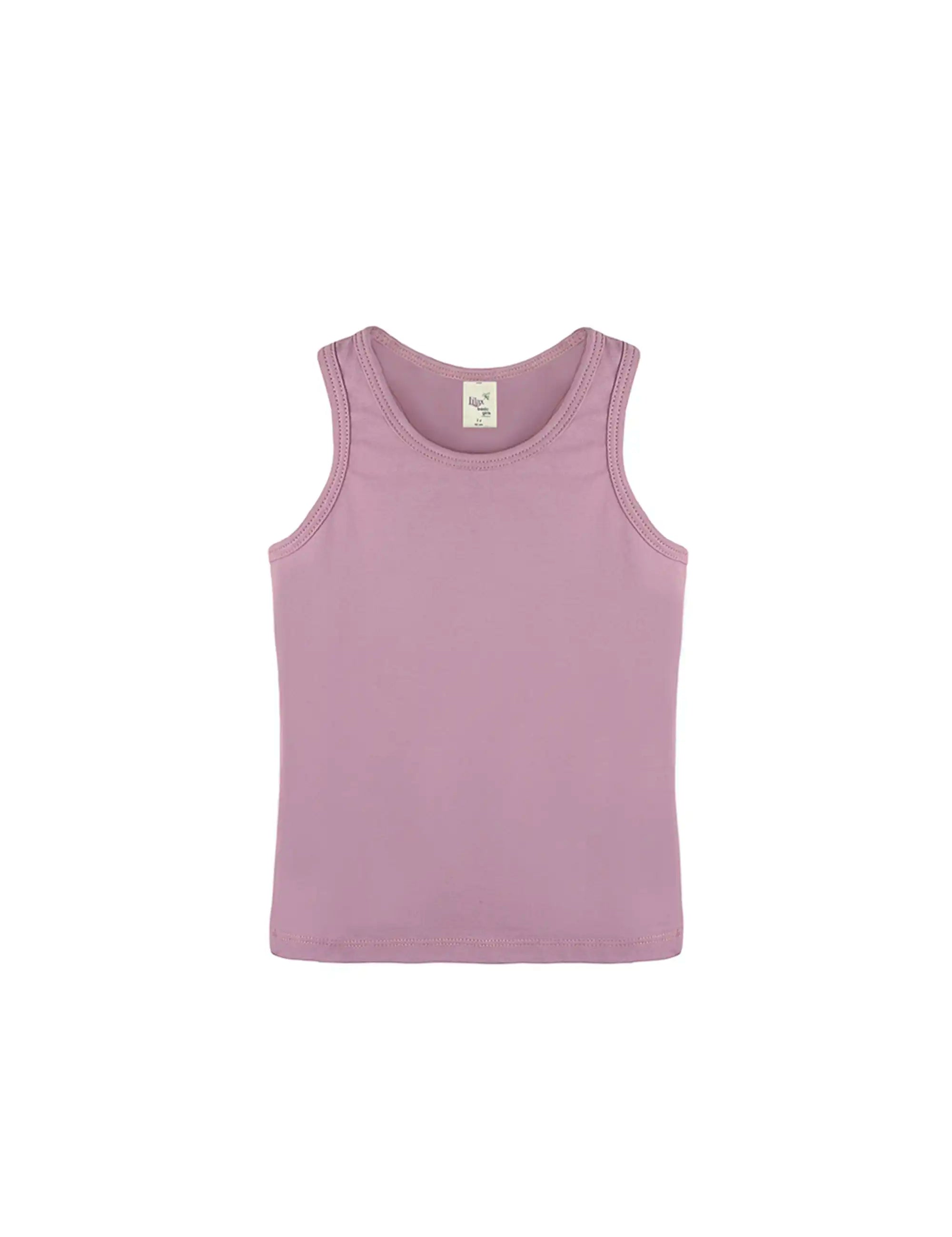 Girls' Soft Solid Cotton Blend Racerback Tank Top