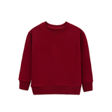 Boys Basic Crewneck Long Sleeve Pullover Cotton Kids Sweatshirt