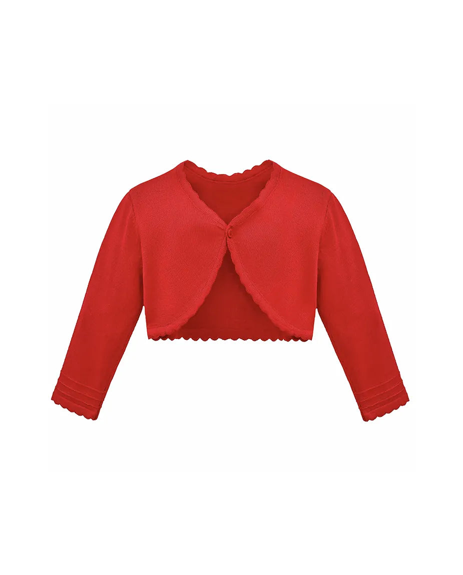 Baby Knit Buttoned Bolero Cardigan