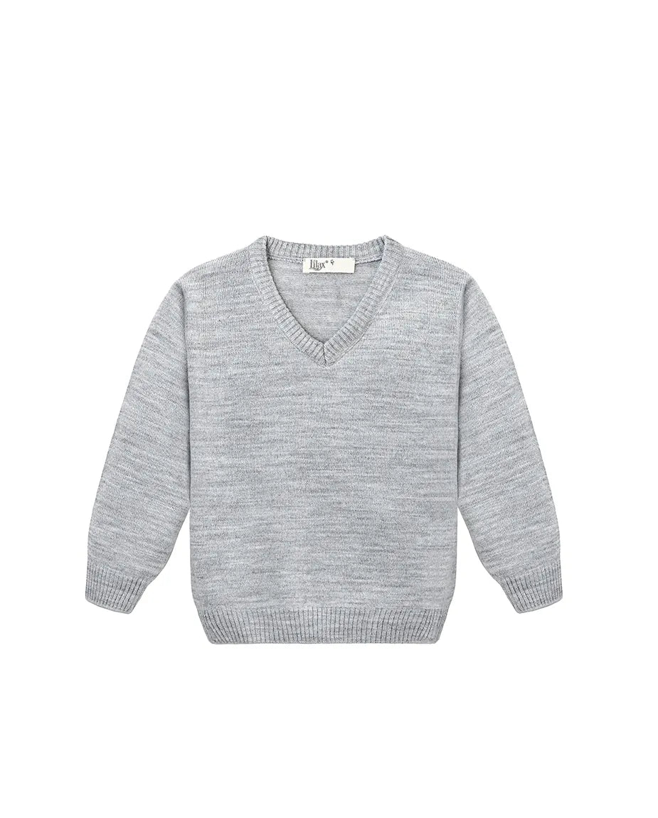 Toddler & Little Boys Classic V-Neck Knit Sweater