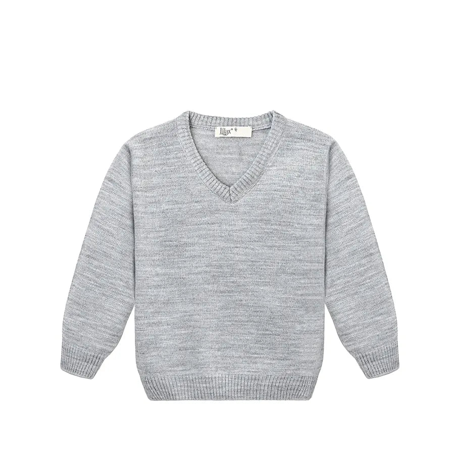 Toddler & Little Boys Classic V-Neck Knit Sweater