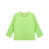 Baby Cotton Long Sleeve Basic Crewneck T-Shirt