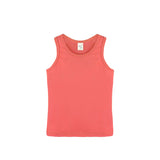 Girls' Soft Solid Cotton Blend Racerback Tank Top