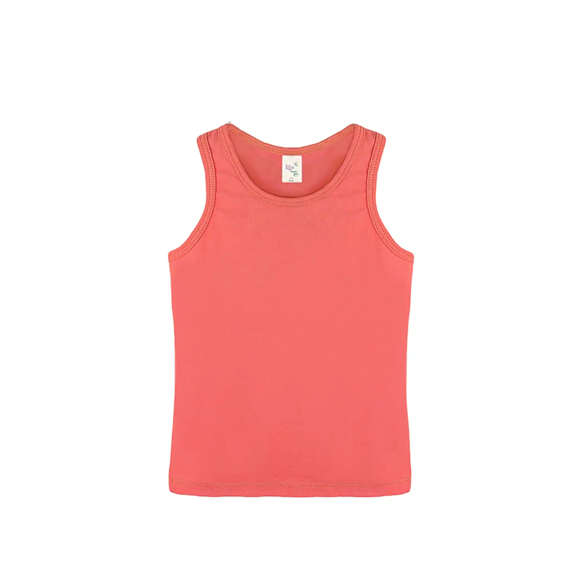 Girls' Soft Solid Cotton Blend Racerback Tank Top