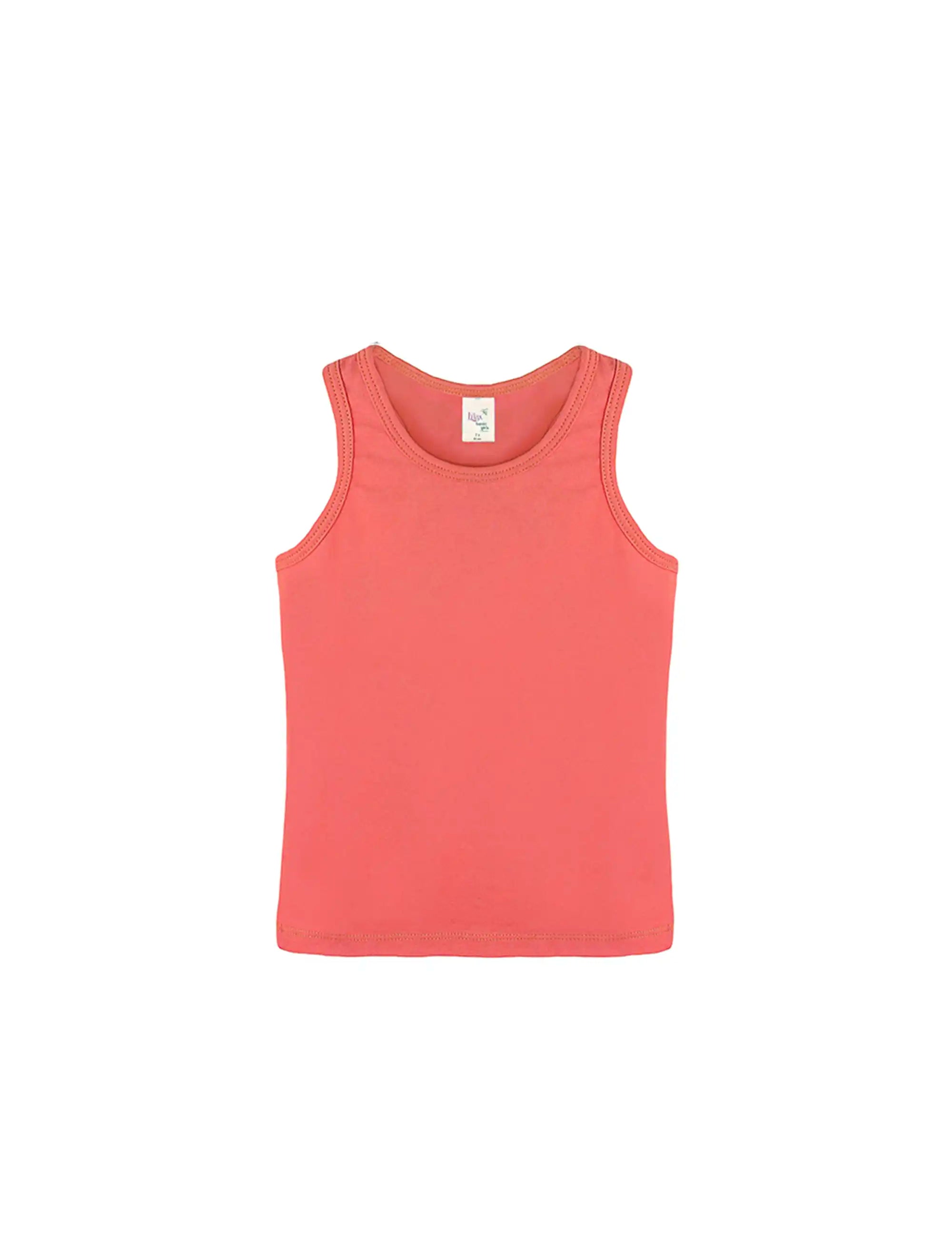 Girls' Soft Solid Cotton Blend Racerback Tank Top