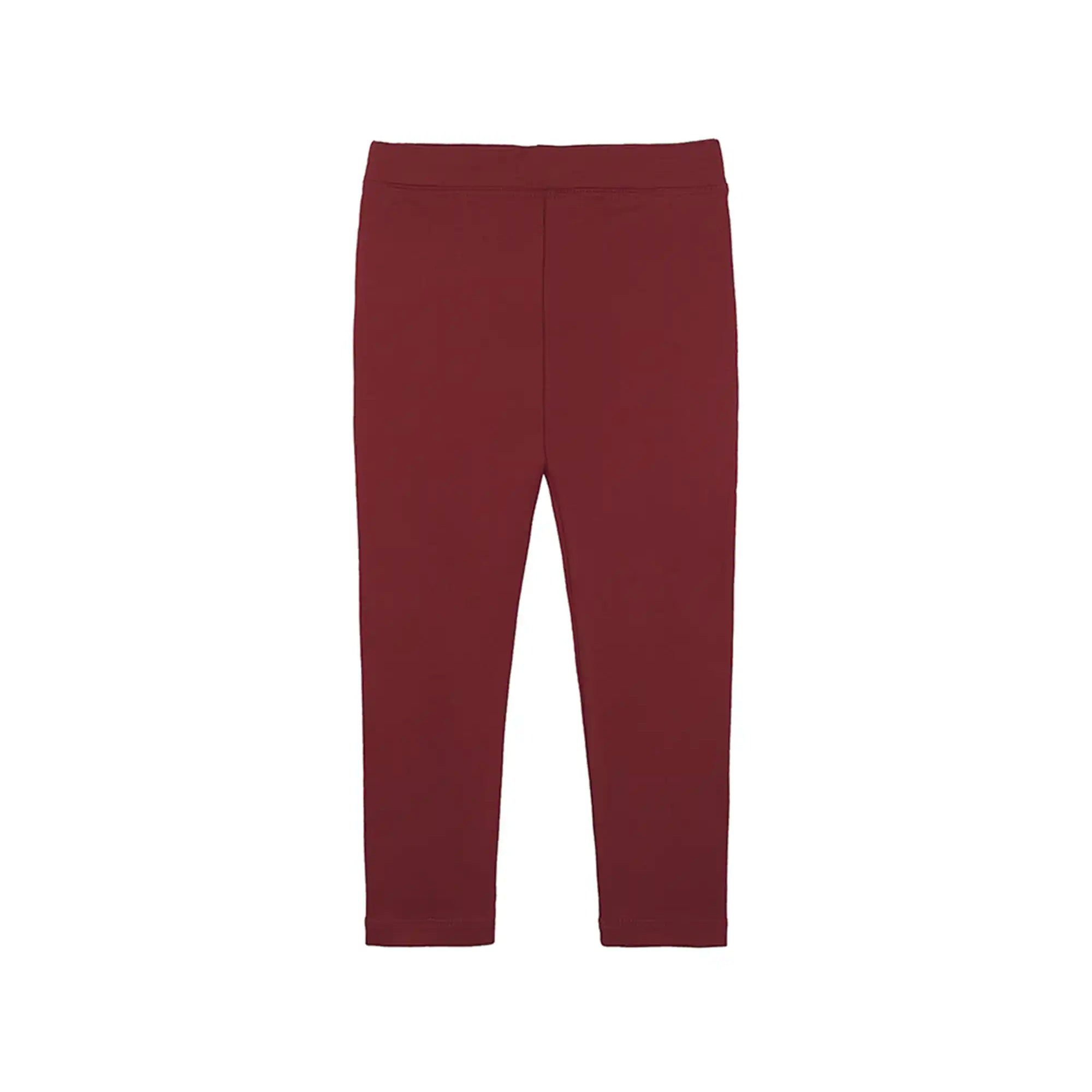 Girls' Basic Solid Full Length Cotton Soft Leggings