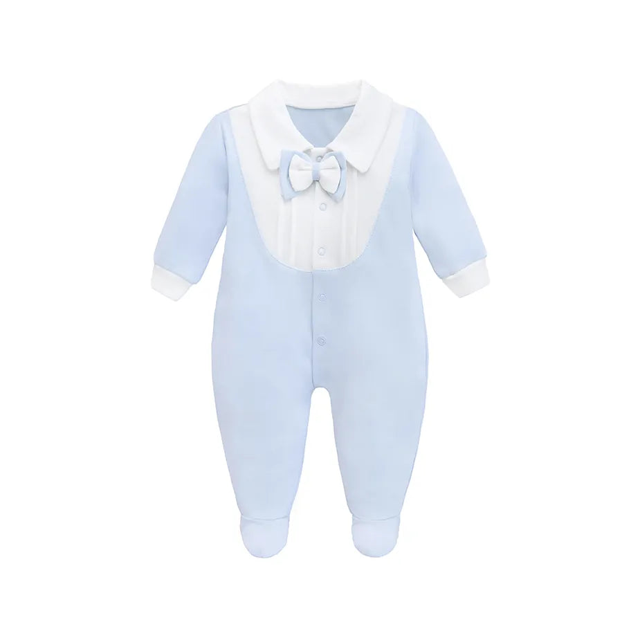 Baby Boy Gentleman Tuxedo Footie