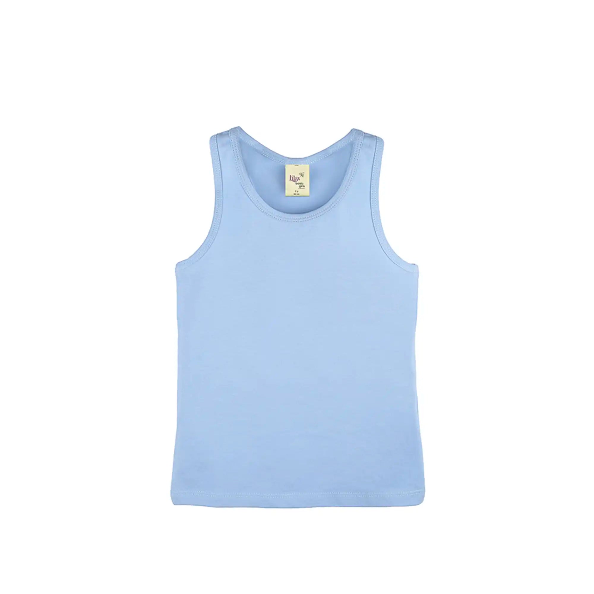 Girls' Soft Solid Cotton Blend Racerback Tank Top