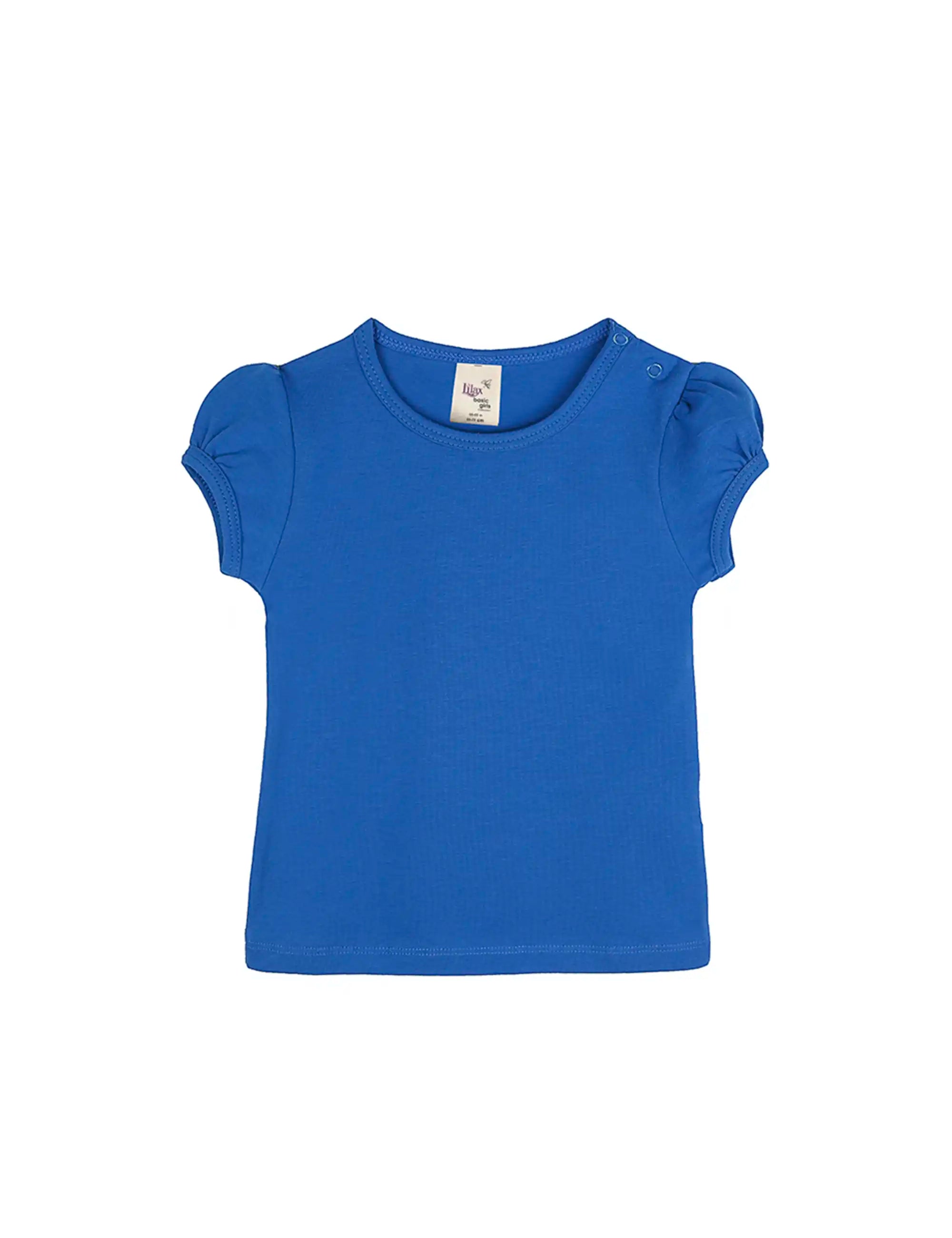 Baby Girls' Basic T-Shirt Short Sleeve Crewneck Tee