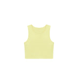 Girls' Double Lined Sleeveless Basic Crop Tank Top